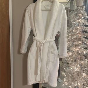 Haven Plush White Cotton Waffle Bathrobe *never used!!